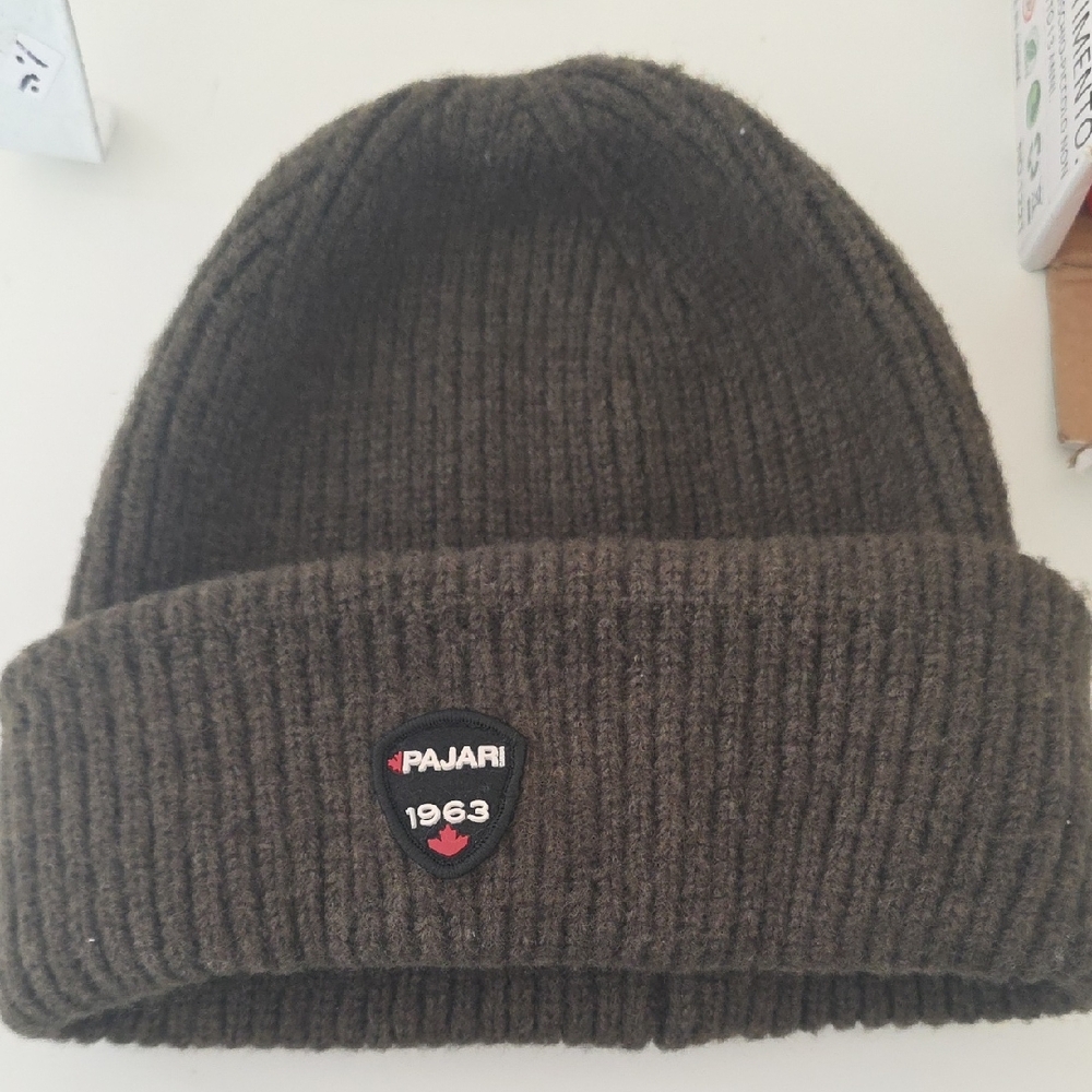 Pajar Olive Green Knit Beanie